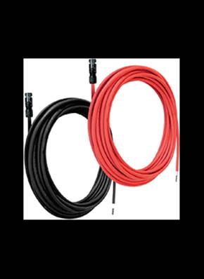 Câble 2X 10mètres rouge /noir diamètre 6mm² avec connecteur MC4 mâle/femelle